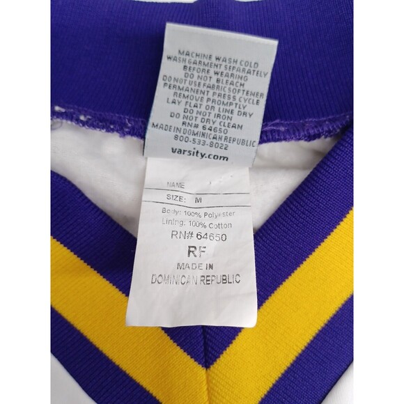 Vtg Varsity Spirit Cheerleader Pullover Jacket BHS Purple White Yellow M - Picture 11 of 11